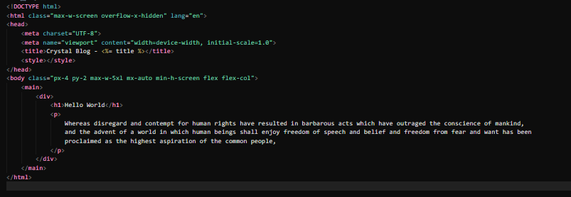 What syntax highlighting should look like when its working correctly.